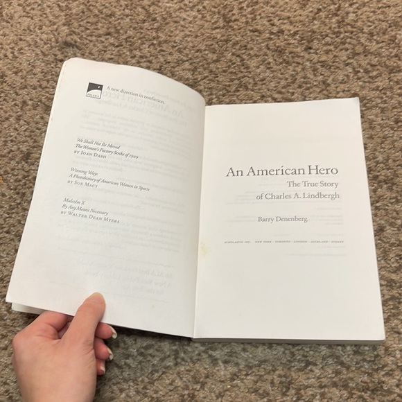 An American Hero the True Story of Charles A. Lindbergh paperback book - Picture 4 of 11